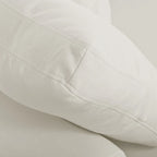 Divano Sezionale Moderno a U a 6 Posti Beige 134.40 con 2 Ampie Chaise Longue, Pouf Rimovibili e Cuscini Morbidi
