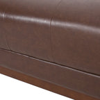 Modern 80.75 Button Tufted 3-seater Sofa with Wood Legs for Living Room