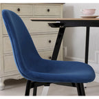 Modern Style 5-Piece Dining Set with Round Table and 4 Velvet Upholstered Chairs