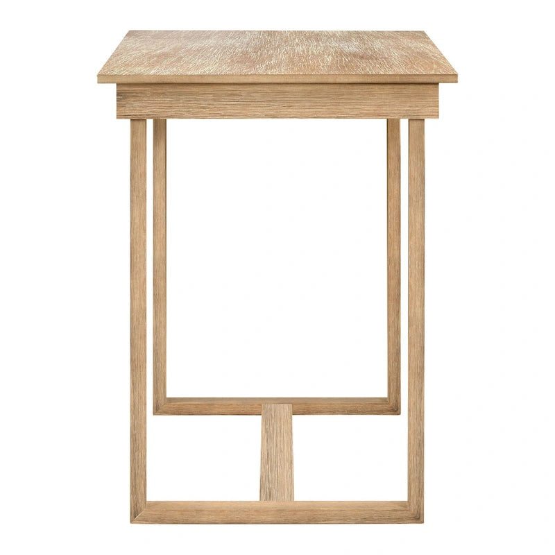 Set da pranzo marrone da 5 pezzi in stile rustico con tavolo ad altezza bancone e 4 sedie