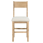 Set da pranzo marrone da 5 pezzi in stile rustico con tavolo ad altezza bancone e 4 sedie