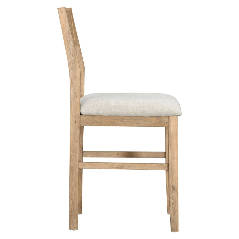 Set da pranzo marrone da 5 pezzi in stile rustico con tavolo ad altezza bancone e 4 sedie