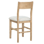 Set da pranzo marrone da 5 pezzi in stile rustico con tavolo ad altezza bancone e 4 sedie