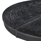 Black 5-Piece Wooden Dining Table Set with Extendable Round Table & 4 Chairs