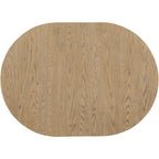 Set da pranzo di 5 pezzi in legno con tavolo rotondo allungabile e 4 sedie