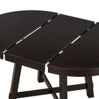 Set da pranzo di 5 pezzi in legno con tavolo rotondo allungabile e 4 sedie