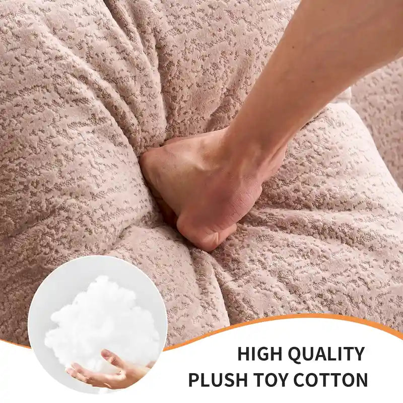 110 Foam Classic 4-Seater Sofa with 4 Pillows for Apartment