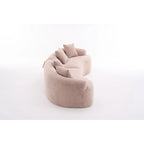 110 Foam Classic 4-Seater Sofa with 4 Pillows for Apartment