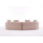 110 Foam Classic 4-Seater Sofa with 4 Pillows for Apartment
