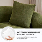 110 Foam Classic 4-Seater Sofa with 4 Pillows for Apartment