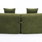 110 Foam Classic 4-Seater Sofa with 4 Pillows for Apartment
