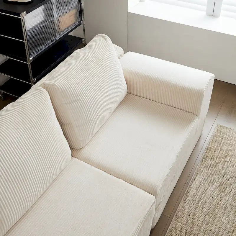 108 Foam Modular Sofa Bed with Memory Foam & Spring Base