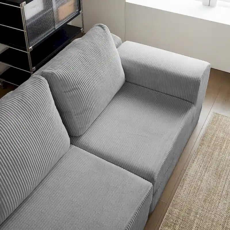 108 Foam Modular Sofa Bed with Memory Foam & Spring Base