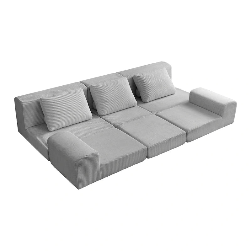 108 Foam Modular Sofa Bed with Memory Foam & Spring Base