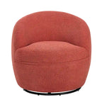 Roundhill Furniture Galleria 360 Swivel Teddy Sherpa Fabric Barrel Chair