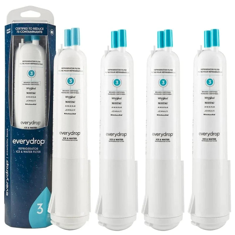 4 pack Everydrop Ice & Water Refrigerator Filter 1, EDR3RXD1