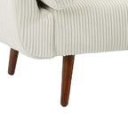 73 W Upholstered Corduroy Convertible Sleeper Sofa Bed with Pillows