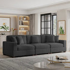 Modern Oversized Modular Sectional Sofa Set With Pillows