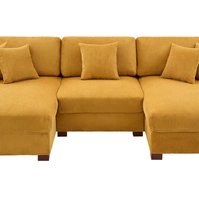 Modern Oversized Modular Sectional Sofa Set With Pillows