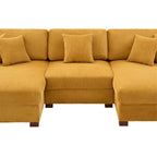 Modern Oversized Modular Sectional Sofa Set With Pillows