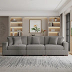 Modern Oversized Modular Sectional Sofa Set With Pillows