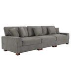 Modern Oversized Modular Sectional Sofa Set With Pillows