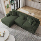 Modern Oversized Modular Sectional Sofa Set With Pillows