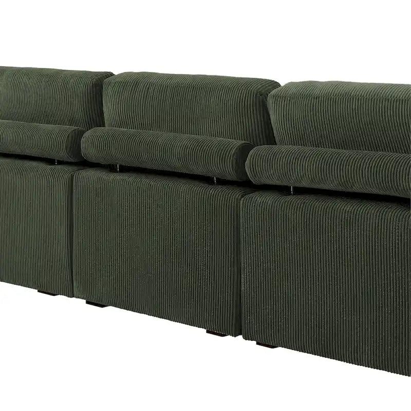 Modern Oversized Modular Sectional Sofa Set With Pillows