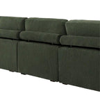 Modern Oversized Modular Sectional Sofa Set With Pillows