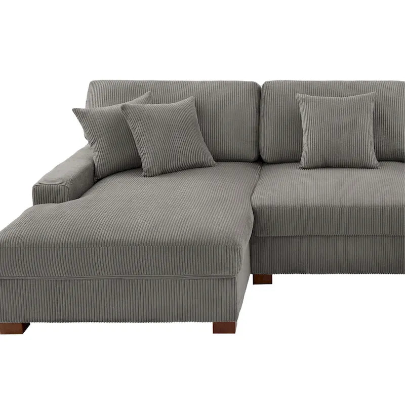 Modern Oversized Modular Sectional Sofa Set With Pillows