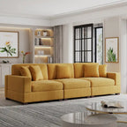 Modern Oversized Modular Sectional Sofa Set With Pillows