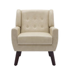 PU Leather Accent Chair Living Room Upholstered Armchair