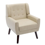 PU Leather Accent Chair Living Room Upholstered Armchair
