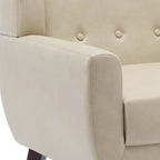 PU Leather Accent Chair Living Room Upholstered Armchair