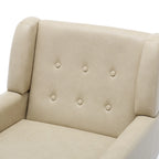 PU Leather Accent Chair Living Room Upholstered Armchair