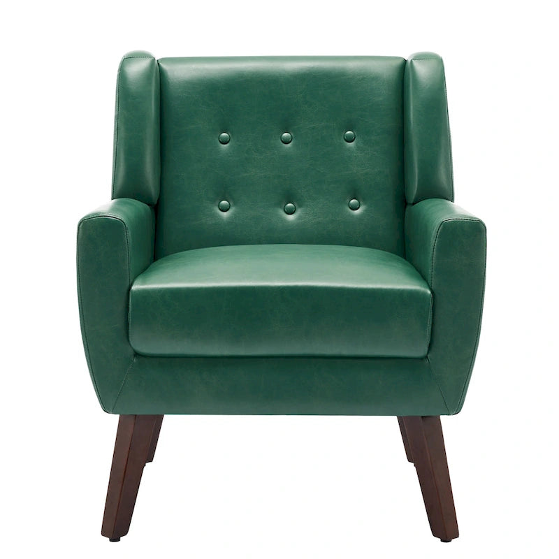 PU Leather Accent Chair Living Room Upholstered Armchair