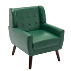 PU Leather Accent Chair Living Room Upholstered Armchair