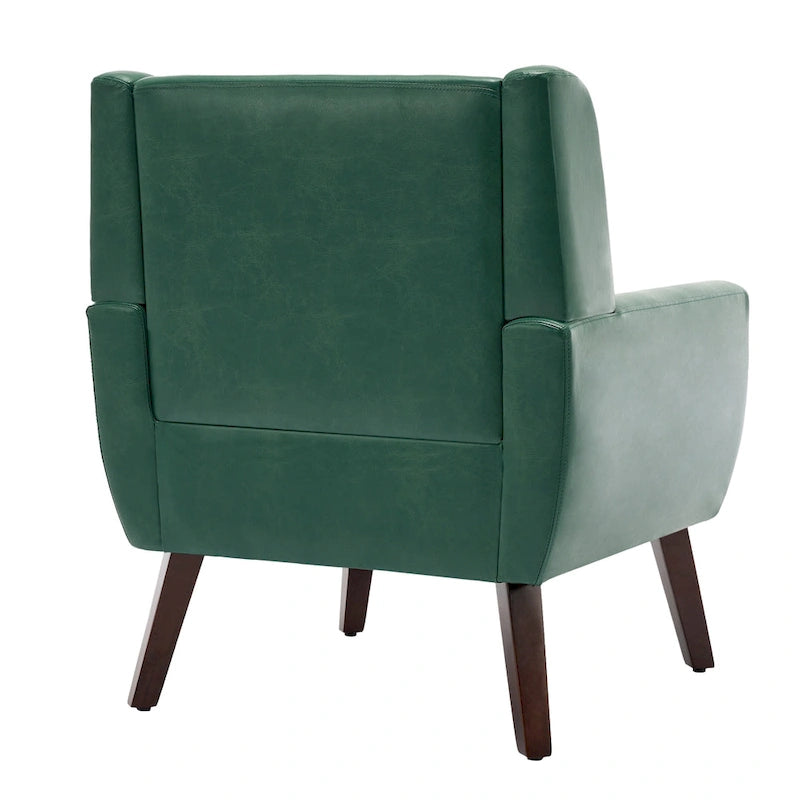 PU Leather Accent Chair Living Room Upholstered Armchair