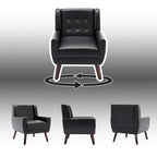 PU Leather Accent Chair Living Room Upholstered Armchair