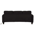 85 Modern Corduroy Rectangle 3-seater Sofa with USB and 2 Pillows