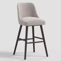 31" Geller Modern Counter Height Barstool with Footrest Gray Boucle - Threshold™