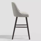Sgabello da bar moderno Geller da 31" altezza bancone con poggiapiedi, bouclé grigio - Threshold™