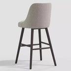 Sgabello da bar moderno Geller da 31" altezza bancone con poggiapiedi, bouclé grigio - Threshold™