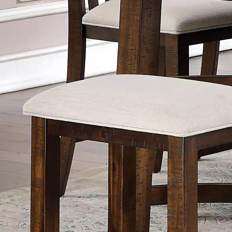 Set di 2 sgabelli da bar Foret Rustic in rovere rustico, altezza bancone, 63,5 cm - HOMES: Inside + Out