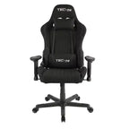 Sedia da gioco in tessuto ergonomica con schienale alto stile racer, nera - Techni Sport: Ufficio, girevole, supporto lombare