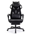 GTRACING Gaming Chair Mesh Computer Chair Ergonomic Recliner with Footrest Black