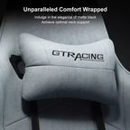 GTRACING Gaming Chair with Footres Ergonomic Recliner Office Chair with Lumbar Support Blue