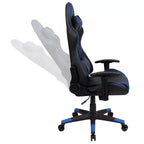 Emma and Oliver Racing Gaming Ergonomic Chair with Fully Reclining Back in Red LeatherSoft