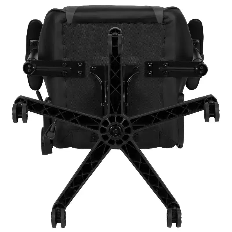 Emma and Oliver Racing Gaming Ergonomic Chair with Fully Reclining Back in Red LeatherSoft