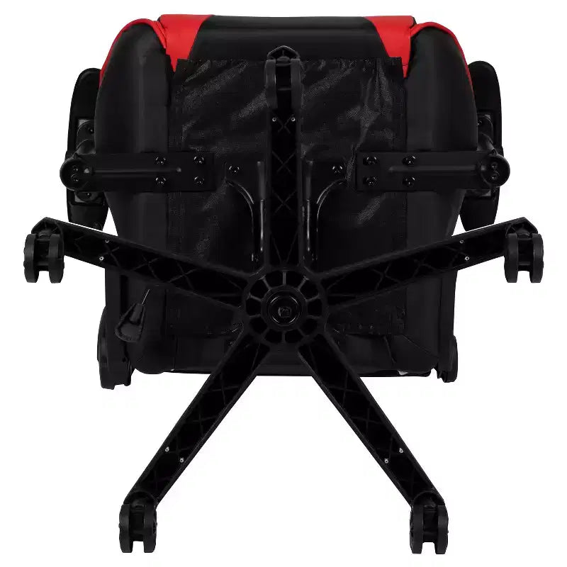 Emma and Oliver Racing Gaming Ergonomic Chair with Fully Reclining Back in Red LeatherSoft